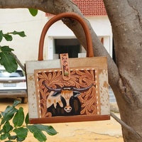 Style occidental cheveux sur sac en cuir élégant femmes jeux sac à main en cuir femmes épaule sac à main