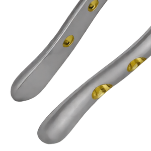 Pinzas de Extracción Dental # 1 Empuñadura de Pitón Hueca Dorada de Acero Inoxidable Premium, Manual, Ergonómica, para Extracción de Dientes Quirúrgica - Product Image 5