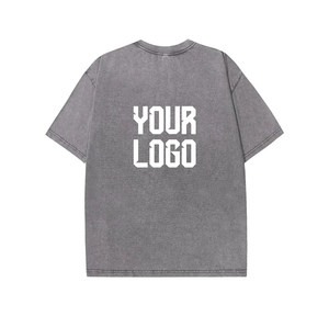 T-shirt vintage personnalisé pour homme, coupe oversize, épaules tombantes, style Harajuku, coton lourd 100%, streetwear, hip hop, t-shirts lavés - Product Image 4