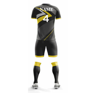 Design Football Uniform Wholesale Soccer Kits Men's Adult Clothes Quick Dry Solid Color Soccer Uniform Matching Set <b>Athletic</b> - Product Image 3