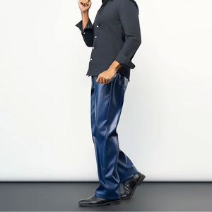 Pantalones de Cuero Personalizados de Alta Calidad a la Venta, Diseño Personalizado de Alta Calidad, Pantalones de Cuero Modernos para Hombre con Tu Propio Logotipo - Product Image 2