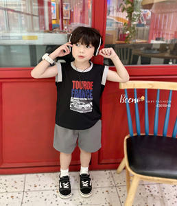 Vêtements pour bébés garçons de qualité supérieure, style décontracté d'été, coton, motif de dessin animé, vêtements de maison respirants, tenue d'été pour les tout-petits - Product Image 4