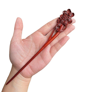 กิ๊บติดผมสไตล์โบราณ งานฝีมือไม้ขัดเงาด้วยมือ สำหรับตกแต่งผมและผนัง ของขวัญสุดหรู ดีไซน์เรียบง่ายแต่สวยงาม - Product Image 6