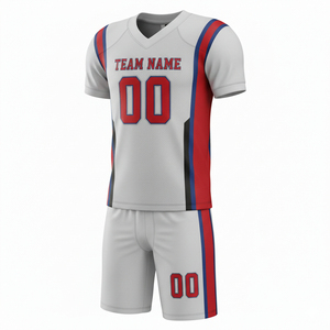 Uniforme de Fútbol Americano Personalizado, Conjunto de Camiseta y Pantalones Cortos con Logotipo Frontal, Impresión Sublimada 100% Poliéster B - Product Image 1
