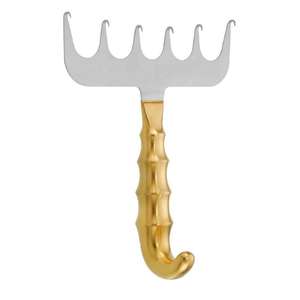 เครื่องมือยืดกล้ามเนื้อแบบยันคอสกี้, เครื่องมือผ่าตัดหน้าท้องขนาด 19 ซม., ตะขอ 6 ง่าม, เครื่องมือศัลยกรรมพลาสติก, เครื่องมือยืดกล้ามเนื้อสแตนเลส - Product Image 4