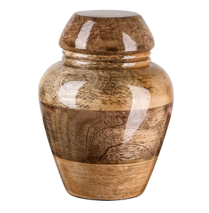 Wooden Cremation <b>Urn</b> Adult Ashes Memorial Cremation Jar Handcrafted Decorative Burial Keepsake Custom Color - Product Image 2