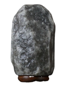 Himalayan Salt <b>Lamp</b> Natural Carved Gray Rock Salt <b>Lamp</b> With Dimmer <b>Switch</b> & Wooden Base Wholesale Grey Salt Table <b>Lamp</b> - Product Image 1