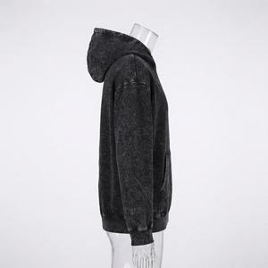 Sudadera con capucha unisex de alta demanda con efecto desgastado, estilo vintage oversize para hombre, de ajuste holgado, tela suave premium, moda streetwear. - Product Image 4