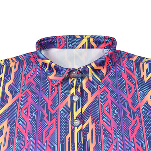 Camiseta Polo de secado rápido de golf de secado rápido para mujer, ropa de calle deportiva de LICRA de poliéster transpirable, método de tejido de punto - Product Image 3