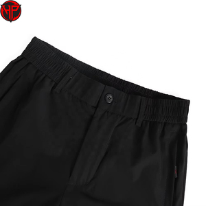 Pantalones Cortos Deportivos para Hombre, Negros, de Secado Rápido, Transpirables, con Cintura Elástica y Cordón Ajustable, con Logotipo Personalizado - Product Image 4