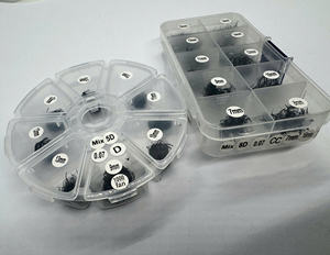 Extensions de cils en gros, en cheveux synthétiques, Promade Loose Fans, Boîte de 500/1000, Base pointue, Longueurs mixtes 3D-14D, Volume intense - Product Image 3