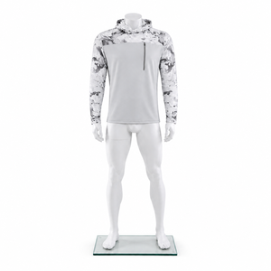 Manches longues personnalisées respirantes et légères 100 % polyester UPF 50 Protection solaire Extensible Refroidissant Imprimé par transfert thermique Pêche - Product Image 2