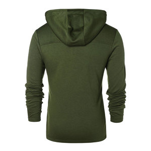 Sweat à capuche léger sur mesure 180 g/m² pour homme, avec logo personnalisé, haut fin à capuche pour l'automne, pull en coton respirant, OEM - Product Image 2