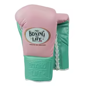 Custom OEM Leather Boxing Gloves Professional Training Sparring Glove Custom Logo Pastel Pink <b>Mint</b> Green Pro Boxing Gloves - Product Image 1