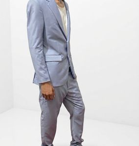 Ensemble de costume trois pièces pour homme, revers cranté, simple boutonnage, longueur standard, tenue de cérémonie pour mariage et soirée - Product Image 3