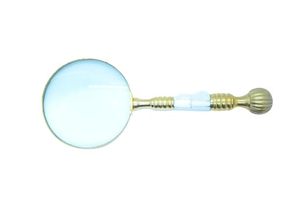 Antique Brass Magnifying Glass for Reading <b>Study</b> Vintage <b>Desk</b> Decor Handcrafted Retro Style Magnifier - Product Image 2
