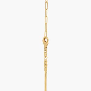 Collar <b>Necklace</b> With Bezel Set 2 CTW Pear Shaped Lab-Grown Diamond In Yellow Gold - Product Image 3