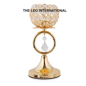 Standing Type Crystal Beads Candle <b>Holder</b> <b>Tealight</b> Candle <b>Holders</b> for Wedding Christmas Party Decorations Accents - Product Image 1