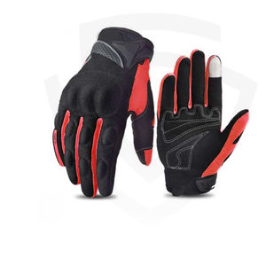 Guantes de Motociclismo de Invierno de Medio Dedo con Diseño Personalizado, Pantalla Táctil de PU, Antideslizantes, Impermeables, Transpirables, con Protección de Nudillos - Product Image 1
