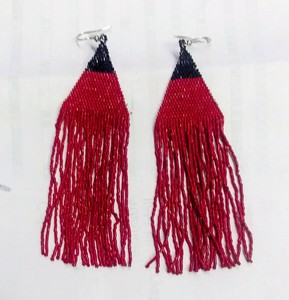 High Quality Ivory and Black Miyuki delica Beaded <b>Drop</b> <b>Earrings</b> Handmade Bohemian rice glass beads Trendy Gift beach Jewelry - Product Image 3