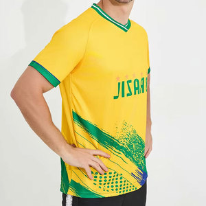 เสื้อฟุตบอลคอวี โพลีเอสเตอร์ 100% ปรับแต่งได้ สำหรับทีม พร้อมหมายเลข เสื้อกีฬา เสื้ออเมริกันฟุตบอล ผ้าฟลีซ แห้งเร็ว - Product Image 2