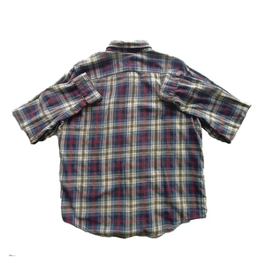โรงงานผลิตเสื้อผ้าขายส่ง เสื้อเชิ้ตลายสก็อตผ้าฝ้าย ตรวจสอบคุณภาพได้ MOQ ต่ำ เสื้อผ้าแฟชั่น ปักลายตามสั่ง เสื้อเชิ้ตผ้าสักหลาดลายสก็อต - Product Image 2