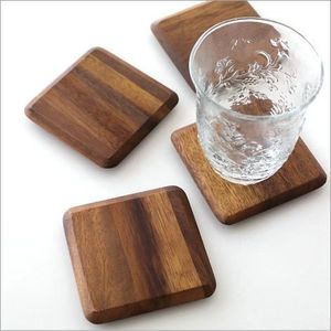 Wholesale Handmade Wooden Coasters, Natural Wood <b>Drink</b> Coaster Set for Home, Restaurant, Hotel, Cafe, Office, Wedding, Party - Product Image 2