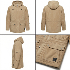 <b>Mens</b> Premium Camouflage Streetwear Hooded <b>Jacket</b> Multi Pocket Outdoor Winter Fashion MALUZA INDUSTRIES Apparel - Product Image 6