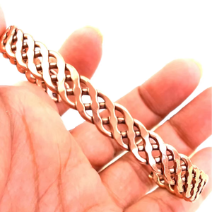 Pulsera de cobre, pulsera magnética de cobre, pulsera de cobre curativa, pulsera de cobre para hombre, brazalete de cobre para mujer, brazalete de cobre ajustable. - Product Image 1