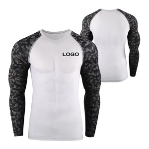 Custom Fitness <b>Compression</b> <b>Shirt</b> Rash Guard Lightweight Polyester Spandex OEM ODM Manufacturer Factory - Product Image 6
