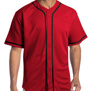 New Style 100% Polyester Quick Dry Sweat-Wicking <b>Baseball</b> Jerseys Custom Printing Low MOQ Latest Selling Adult Sports Jersey - Product Image 1