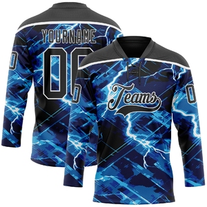 Maillot de hockey sur glace personnalisé, vêtements d'équipe athlétique avec tissu respirant pour une mobilité accrue - Product Image 6