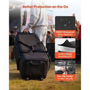 Borsa per il trasporto di accessori per batteria 1680D con maniglia robusta, cerniera scorrevole, custodia resistente 1680D per il trasporto di attrezzature per batteria - Product Image 3
