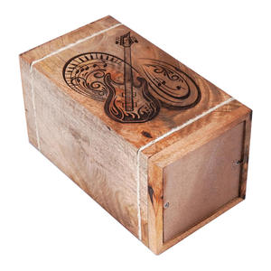 Guitar Carved Wooden Urns <b>for</b> Human <b>Ashes</b> Large Mango Wood Adult Funeral <b>Box</b> Columbarium Wholesale at Cheap Factory Price - Product Image 2