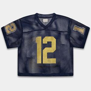 Auténtica Camiseta de Fútbol Americano Personalizada, Transpirable, de Malla, con Talla Grande, Manga Corta - Product Image 5