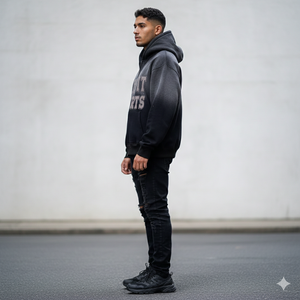 Sweat à capuche zippé Rexfit Sports, imprimé DTG personnalisé, effet délavé, en molleton épais, style streetwear, fermeture éclair intégrale, OEM - Product Image 4