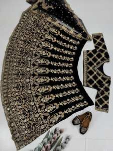 Lehenga Choli semi-couturié traditionnel indien le plus vendu, en tissu Faux Georgette, pour événements culturels et occasions ethniques - Product Image 6