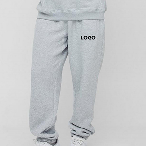 OEM Casual Canvas Heavyweight Cotton Unisex Oversized Sweatpants Solid Color Printed Wide Leg Custom Washed <b>Joggers</b> 2026 - Product Image 2