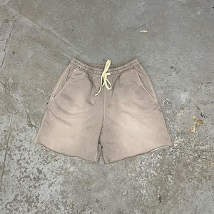Shorts Homme Personnalisés en Coton Peigné Respirant Anti-Plis Effet Délavé Vintage Hip Hop pour l'Été – Idéal Streetwear, Entraînement et Course à Pied - Product Image 4