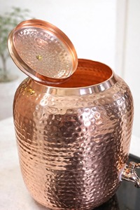 Ready To Ship Copper Water Dispenser RTS Stock Copper Water Dispenser Hand Crafted Printed Style Copper Water Dispenser - Product Image 4