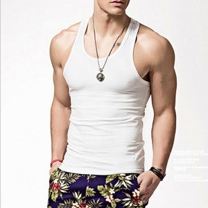 Gym Men Tank <b>Top</b> Customized Solid Color Quick Dry Breathable Men Tank <b>Top</b> Men's Sleeveless Slim Fit Tank <b>Top</b> Summer T-shirt - Product Image 4