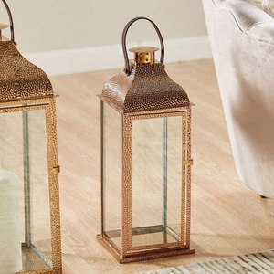 Easter <b>Lantern</b> <b>Candle</b> Holder with Rabbit and Eggs Decorative Metal <b>Lantern</b> for Home Table Centerpiece - Product Image 4