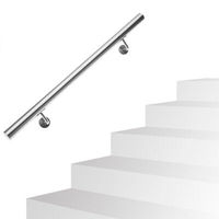 Aleader – Support mural en acier inoxydable facile à installer pour main courante, système de garde-corps pour terrasse, balcon, extérieur et escaliers de centre commercial