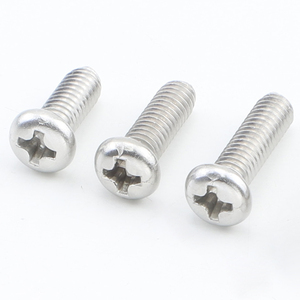 100 piezas/bolsa Tornillo de máquina de cabeza Phillips cruzada de acero niquelado M1.2 M1.4 M1.6 M2 M2.5 M3 M4 M5 M6 Tornillo de máquina de cabeza redonda - Product Image 2