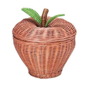 Panier de rangement en rotin éco-responsable fait main, design bohème, panier mural suspendu pour enfant, personnalisé du Vietnam, HNH Craft - Product Image 3