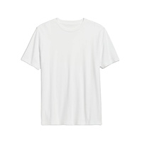 T-shirt pour homme avec impression de logo, unisexe, coupe classique, décontracté, coton biologique, coupe standard, col rond, couleur blanche
