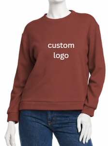 Sudadera Oversize de Lujo para Mujer, Bordada, de Algodón/Fibra de Bambú, Estilo Urbano, Ecológica, para Otoño - Product Image 1