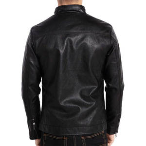 Chaqueta de Cuero Genuino para Hombre, Diseño Unisex con Bloques de Color, Personalizada, de Alta Calidad, Impermeable, Resistente al Viento, con Cierre, para Invierno, Estilo Moto, Llegada 2026 - Product Image 2