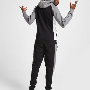 Chaqueta Deportiva con Capucha para Hombre, Estilo Casual, Venta al Por Mayor OEM, Sudadera con Capucha Gris de Felpa Técnica, Chándal Masculino de Alta Calidad - Product Image 3