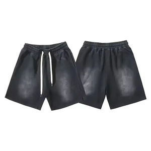 Shorts décontractés en coton pour hommes, avec cordon de serrage et poches latérales, pour le streetwear et le sport – Vente en gros - Product Image 2
